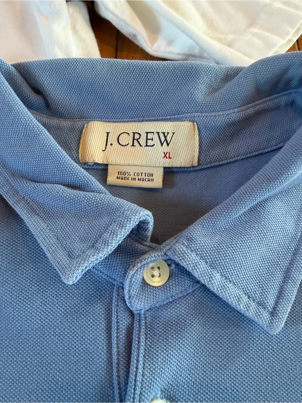 2 Tommy Hilfiger Striped & JCrew Blue Short Sleeve Polo Shirts Mens XL